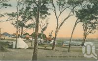 <span class="caption-caption">The picnic grounds, Woody Point</span>, c1913. <br />Postcard by <span class="caption-publisher">Retrac Series</span>, collection of <span class="caption-contributor">Centre for the Government of Queensland</span>.