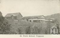 <span class="caption-caption">St Faith School, Yeppoon</span>, c1938. <br />Postcard folder by <span class="caption-publisher">Unknown Publisher</span>, collection of <span class="caption-contributor">Centre for the Government of Queensland</span>.