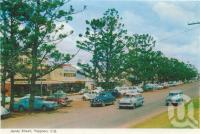 <span class="caption-caption">James Street, Yeppoon</span>, 1965. <br />Postcard folder by <span class="caption-publisher">Murray Views Pty Ltd</span>, collection of <span class="caption-contributor">Centre for the Government of Queensland</span>.