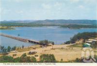 <span class="caption-caption">The lake and causeway, scenic drive, Emu Park, Yeppoon</span>, 1965. <br />Postcard folder by <span class="caption-publisher">Murray Views Pty Ltd</span>, collection of <span class="caption-contributor">Centre for the Government of Queensland</span>.