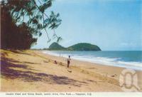 <span class="caption-caption">Double Head and Kemp Beach, scenic drive, Emu Park, Yeppoon</span>, 1965. <br />Postcard folder by <span class="caption-publisher">Murray Views Pty Ltd</span>, collection of <span class="caption-contributor">Centre for the Government of Queensland</span>.
