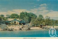 <span class="caption-caption">Carbarita Café - Amity Point, North Stradbroke Island</span>, c1960. <br />Postcard folder by <span class="caption-publisher">Sydney G Hughes Pty Ltd</span>, collection of <span class="caption-contributor">Centre for the Government of Queensland</span>.