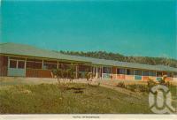 <span class="caption-caption">Hotel Stradbroke, North Stradbroke Island</span>, c1960. <br />Postcard folder by <span class="caption-publisher">Sydney G Hughes Pty Ltd</span>, collection of <span class="caption-contributor">Centre for the Government of Queensland</span>.