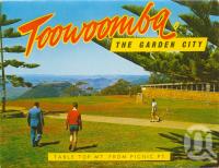 <span class="caption-caption">Table Top Mt from Picnic Point, Toowoomba</span>, c1965. <br />Postcard folder by <span class="caption-publisher">Murray Views Pty Ltd</span>, collection of <span class="caption-contributor">Centre for the Government of Queensland</span>.
