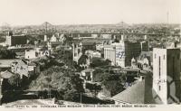<span class="caption-caption">Panorama from Wickham Terrace showing Story Bridge, Brisbane</span>, c1948. <br />Postcard by <span class="caption-publisher">Sidues Series</span>, collection of <span class="caption-contributor">Centre for the Government of Queensland</span>.