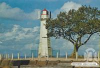 <span class="caption-caption">Historic Lighthouse, Cleveland</span>, c1980. <br />Postcard folder by <span class="caption-publisher">Sydney G Hughes Pty Ltd</span>, collection of <span class="caption-contributor">Centre for the Government of Queensland</span>.
