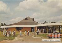 <span class="caption-caption">Roman Catholic Church, Cleveland</span>, c1980. <br />Postcard folder by <span class="caption-publisher">Sydney G Hughes Pty Ltd</span>, collection of <span class="caption-contributor">Centre for the Government of Queensland</span>.