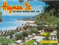 <span class="caption-caption">Royal Hayman Resort</span>, 1975. <br />Postcard folder by <span class="caption-publisher">Murray Views Pty Ltd</span>, collection of <span class="caption-contributor">Centre for the Government of Queensland MS</span>.