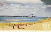 <span class="caption-caption">Port Dennison (Denison) Harbour, Bowen</span>, c1955. <br />Postcard folder by <span class="caption-publisher">Sydney G Hughes Pty Ltd</span>, collection of <span class="caption-contributor">Centre for the Government of Queensland MS</span>.