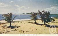 <span class="caption-caption">Queen's Beach, Bowen</span>, c1955. <br />Postcard folder by <span class="caption-publisher">Sydney G Hughes Pty Ltd</span>, collection of <span class="caption-contributor">Centre for the Government of Queensland MS</span>.