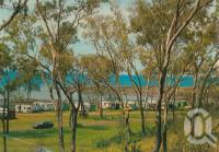 <span class="caption-caption">Camping area, Gataker's Bay, Point Vernon</span>, 1976. <br />Postcard by <span class="caption-publisher">Murray Views Pty Ltd</span>, collection of <span class="caption-contributor">Centre for the Government of Queensland MS</span>.