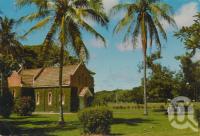 <span class="caption-caption">Victoria Estate Church, Ingham</span>, c1970. <br />Postcard by <span class="caption-publisher">GK Bolton</span>, collection of <span class="caption-contributor">Centre for the Government of Queensland</span>.