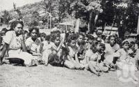 <span class="caption-caption">Girls of the Mission listen to a service by the Primate of Australia, Archbishop Mowll</span>. <br />From <span class="caption-book">Mulgrave Shire</span>, <span class="caption-publisher">Mulgrave Shire Council</span>, 1954, collection of <span class="caption-contributor">Fryer Library, UQ</span>.