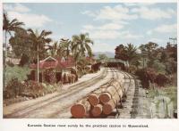 <span class="caption-caption">Kuranda Station must surely be the prettiest station in Queensland.</span>. <br />From <span class="caption-book">Mulgrave Shire</span>, <span class="caption-publisher">Mulgrave Shire Council</span>, 1954, collection of <span class="caption-contributor">Fryer Library, UQ</span>.