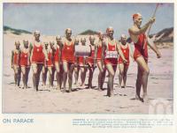 <span class="caption-caption">Mooloolaba Life Saving Club march by</span>. <br />From <span class="caption-book">The Queenslander Annual</span>, <span class="caption-publisher">Queensland Newspapers</span>, 1938, collection of <span class="caption-contributor">Fryer Library, UQ</span>.