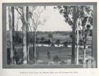 <span class="caption-caption">Neatly kept farms fringe the Brisbane River near Seventeen-mile Rocks</span>. <br />From <span class="caption-book">The Queenslander Annual</span>, <span class="caption-publisher">Queensland Newspapers</span>, 1930, collection of <span class="caption-contributor">Fryer Library, UQ</span>.