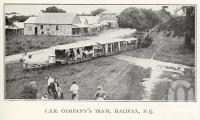 <span class="caption-caption">CSR Company's tram, Halifax</span>. <br />From <span class="caption-book">The Wonderland of the North</span>, <span class="caption-publisher">Queensland Government Intelligence and Tourist Bureau</span>, 1923, collection of <span class="caption-contributor">Fryer Library, UQ</span>.