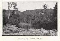 <span class="caption-caption">Creek scene, Finch Hatton</span>. <br />From <span class="caption-book">The Mackay District</span>, <span class="caption-publisher">Queensland Government Intelligence and Tourist Bureau</span>, 1929, collection of <span class="caption-contributor">Fryer Library, UQ</span>.