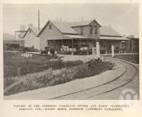 <span class="caption-caption">Factory of the Atherton Tableland Butter and Bacon Co-operative Company, Ltd, Golden Grove, Atherton (Atherton Tableland)</span>. <br />From <span class="caption-book">Tablelands of North Queensland</span>, <span class="caption-publisher">Queensland Government Intelligence and Tourist Bureau</span>, 1918, collection of <span class="caption-contributor">Fryer Library, UQ</span>.