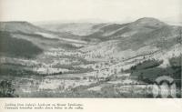 <span class="caption-caption">From Lahey's look-out on Mount Tamborine, Canungra township nestles down below in the valley</span>. <br />From <span class="caption-book">Gold Coast: The story of the Gold Coast of Queensland and Hinterland</span>, 1958, collection of <span class="caption-contributor">John Young</span>.