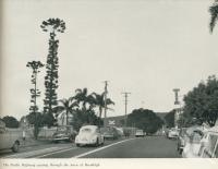 <span class="caption-caption">The Pacific Highway passing through the town of Beenleigh</span>. <br />From <span class="caption-book">Gold Coast: The story of the Gold Coast of Queensland and Hinterland</span>, 1958, collection of <span class="caption-contributor">John Young</span>.