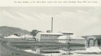 <span class="caption-caption">The rum distillery on the Albert River where Beenleigh "Bosun Bill" rum is made</span>. <br />From <span class="caption-book">Gold Coast: The story of the Gold Coast of Queensland and Hinterland</span>, 1958, collection of <span class="caption-contributor">John Young</span>.