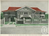 <span class="caption-caption">"Delpiam"the beautiful home of Mr & Mrs A Ward, Marine Parade, Labrador</span>, 1937. <br />Booklet, collection of <span class="caption-contributor">John Young</span>.