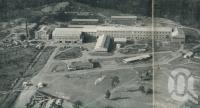 <span class="caption-caption">The Petrie Mill from the air</span>, 1957. <br />Booklet, collection of <span class="caption-contributor">John Young</span>.