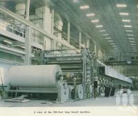 <span class="caption-caption">View of the 300 foot long board machine, Petrie Mill</span>, 1957. <br />Booklet, collection of <span class="caption-contributor">John Young</span>.