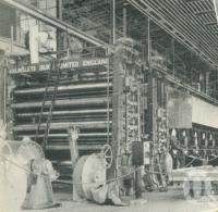 <span class="caption-caption">Growth of the big machine from bare foundations, Petrie Paper Mill</span>, 1957. <br />Booklet, collection of <span class="caption-contributor">John Young</span>.