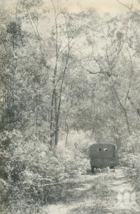 <span class="caption-caption">Army Road, Bribie Island</span>, 1957. <br />Booklet, collection of <span class="caption-contributor">John Young</span>.
