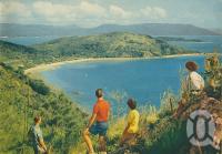 <span class="caption-caption">Bauer's Bay, South Molle Island</span>, 1950. <br />Booklet, collection of <span class="caption-contributor">John Young</span>.