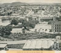 <span class="caption-caption">Looking west over what was once Duncan's Hill, Fortitude Valley</span>, 1949. <br />Booklet, collection of <span class="caption-contributor">John Young</span>.