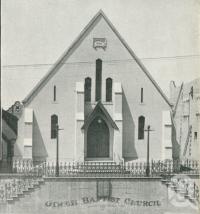 <span class="caption-caption">Jirch Baptist Church, Fortitude Valley</span>, 1949. <br />Booklet, collection of <span class="caption-contributor">John Young</span>.