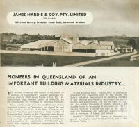 <span class="caption-caption">James Hardie, Newstead</span>, 1949. <br />Booklet, collection of <span class="caption-contributor">John Young</span>.