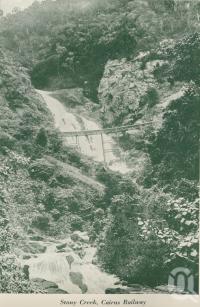 <span class="caption-caption">Stoney Creek, Cairns Railway</span>, c1925. <br />Booklet, collection of <span class="caption-contributor">John Young</span>.