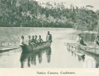 <span class="caption-caption">Canoes, Cooktown</span>, c1925. <br />Booklet, collection of <span class="caption-contributor">John Young</span>.