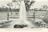 <span class="caption-caption">Artesian Bore on Coongoola Station, Cunnamulla District</span>. <br />From <span class="caption-book">Queensland Sheep and Wool Industry</span>, <span class="caption-creator">Queensland Government Intelligence and Tourist Bureau</span>, Brisbane, 1918, collection of <span class="caption-contributor">Centre for the Government of Queensland</span>.