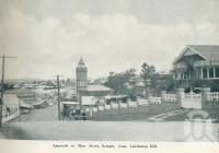 <span class="caption-caption">Approach to Mary Street, Gympie, from Caledonian Hill</span>. <br />From <span class="caption-book">Queensland The Jewel of Australia</span>, <span class="caption-publisher">Sydney G Hughes</span>, Brisbane, c1933, collection of <span class="caption-contributor">Centre for the Government of Queensland</span>.