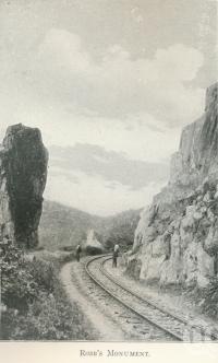 <span class="caption-caption">Robb's monument</span>. <br />From <span class="caption-book">Tours in the Cairns District, Handbook to Cairns and Hinterland</span>, <span class="caption-creator">Queensland Railways</span>, Brisbane, 1912, collection of <span class="caption-contributor">Centre for the Government of Queensland</span>.