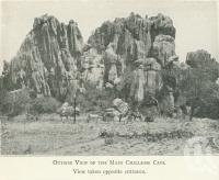 <span class="caption-caption">Outside view of the main Chillagoe Cave</span>. <br />From <span class="caption-book">Tours in the Cairns District, Handbook to Cairns and Hinterland</span>, <span class="caption-creator">Queensland Railways</span>, Brisbane, 1912, collection of <span class="caption-contributor">Centre for the Government of Queensland</span>.
