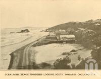 <span class="caption-caption">Currumbin Beach township looking south towards Coolangatta</span>. <br />From <span class="caption-book">The Simbel Souvenir of the Glorious South Coast</span>, <span class="caption-publisher">The Read Press</span>, Brisbane, c1926, collection of <span class="caption-contributor">Centre for the Government of Queensland</span>.