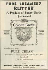 <span class="caption-caption">Atherton Tableland Co-op Butter Assn Ltd, Malanda</span>. <br />From <span class="caption-book">The Queen State</span>, <span class="caption-creator">D.C. Tilghman</span>, <span class="caption-publisher">John Mills</span>, Brisbane, 1933, collection of <span class="caption-contributor">Centre for the Government of Queensland</span>.