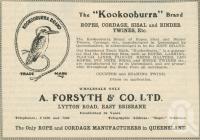 <span class="caption-caption">A. Forsyth & Co, East Brisbane</span>. <br />From <span class="caption-book">The Queen State</span>, <span class="caption-creator">D.C. Tilghman</span>, <span class="caption-publisher">John Mills</span>, Brisbane, 1933, collection of <span class="caption-contributor">Centre for the Government of Queensland</span>.