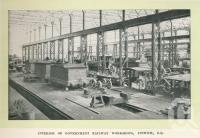 <span class="caption-caption">Interior of Government railway workshops, Ipswich</span>. <br />From <span class="caption-book">Glimpses of Sunny Queensland (2nd edition)</span>, <span class="caption-creator">Queensland Government Intelligence and Tourist Bureau</span>, Brisbane, 1912, collection of <span class="caption-contributor">Centre for the Government of Queensland</span>.