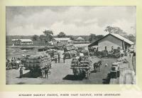 <span class="caption-caption">Kingaroy Railway Station</span>. <br />From <span class="caption-book">Glimpses of Sunny Queensland (2nd edition)</span>, <span class="caption-creator">Queensland Government Intelligence and Tourist Bureau</span>, Brisbane, 1912, collection of <span class="caption-contributor">Centre for the Government of Queensland</span>.