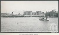 <span class="caption-caption">City Reach, Brisbane River</span>. <br />From <span class="caption-book">Glimpses of Sunny Queensland (3rd edition)</span>, <span class="caption-creator">Queensland Government Intelligence and Tourist Bureau</span>, Brisbane, 1914, collection of <span class="caption-contributor">Centre for the Government of Queensland</span>.