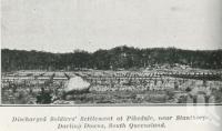 <span class="caption-caption">Discharged soldier's settlement at Pikedale, near Stanthorpe</span>. <br />From <span class="caption-book">The Pocket Queensland</span>, <span class="caption-creator">Queensland Government Intelligence and Tourist Bureau</span>, Brisbane, 1921, collection of <span class="caption-contributor">Centre for the Government of Queensland</span>.