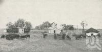 <span class="caption-caption">Gindie State Farm, near Emerald</span>. <br />From <span class="caption-book">The Pocket Queensland</span>, <span class="caption-creator">Queensland Government Intelligence and Tourist Bureau</span>, Brisbane, 1921, collection of <span class="caption-contributor">Centre for the Government of Queensland</span>.