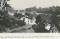 <span class="caption-caption">Burnett River at Mundubbera</span>. <br />From <span class="caption-book">The Pocket Queensland</span>, <span class="caption-creator">Queensland Government Intelligence and Tourist Bureau</span>, Brisbane, 1921, collection of <span class="caption-contributor">Centre for the Government of Queensland</span>.